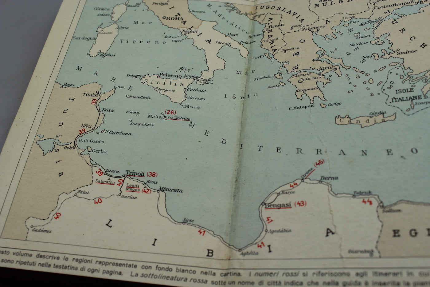 "Italia Meridionale - Insulare - Libia" Guida breve - CTI - 1940