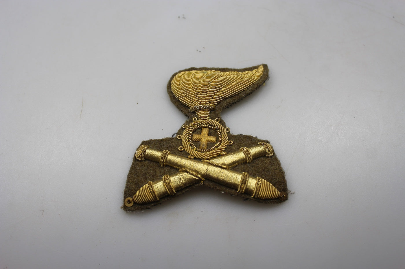 Fregio berretto M.34 Ufficiale Artiglieria Coloniale REI anni 30/40'