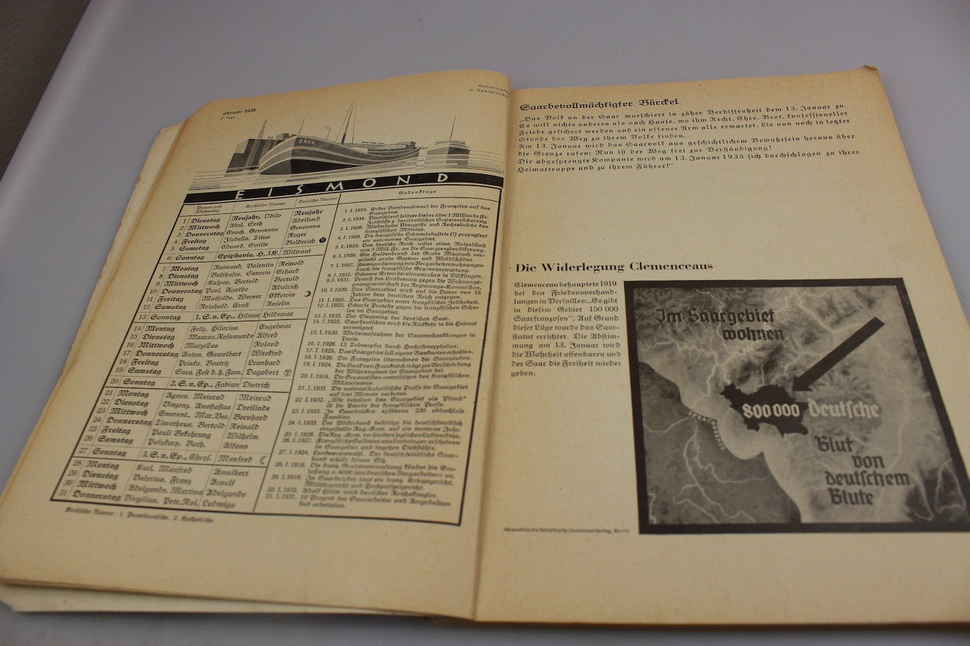 "Unsere Saar - Jahrbuch 1935"