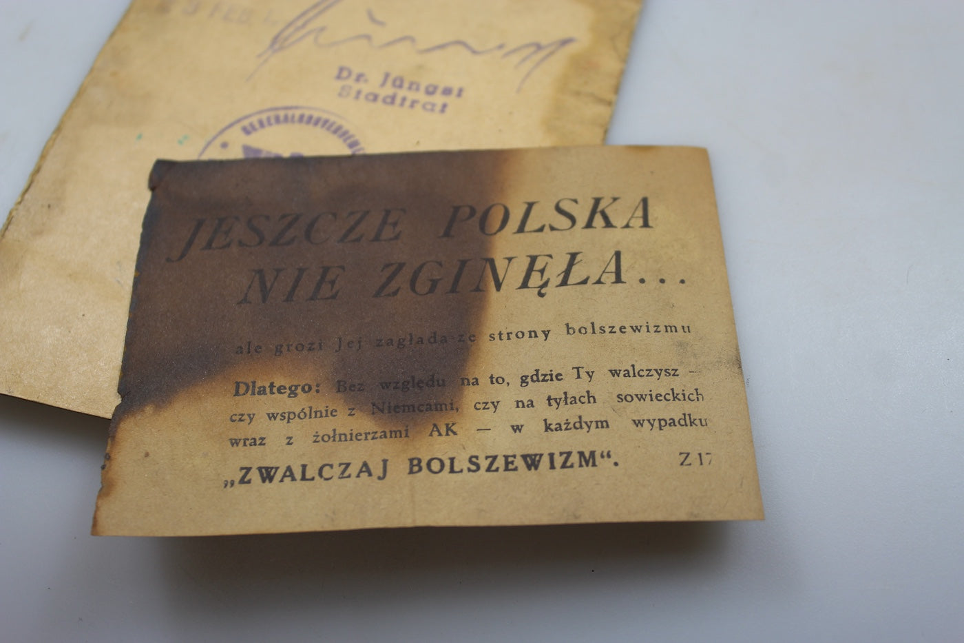 Documento Ausweis cittadino Polacco WW2