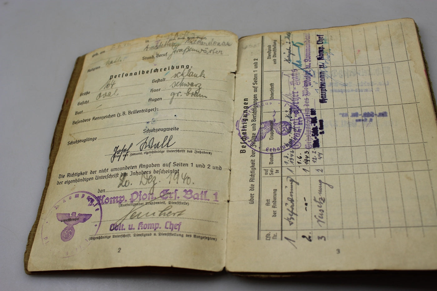 Soldbuch Heer WW2