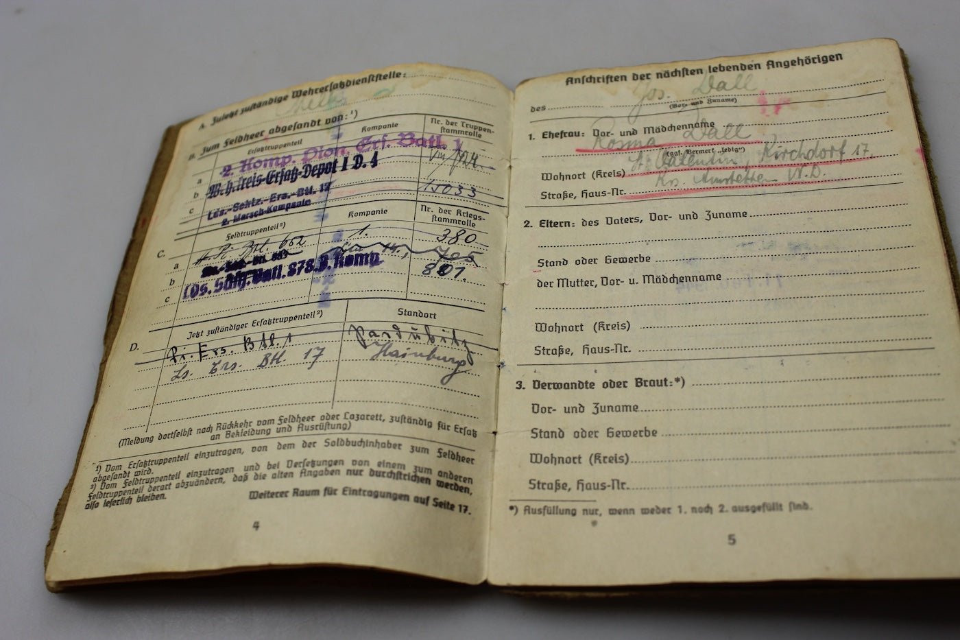 Soldbuch Heer WW2, foto 5