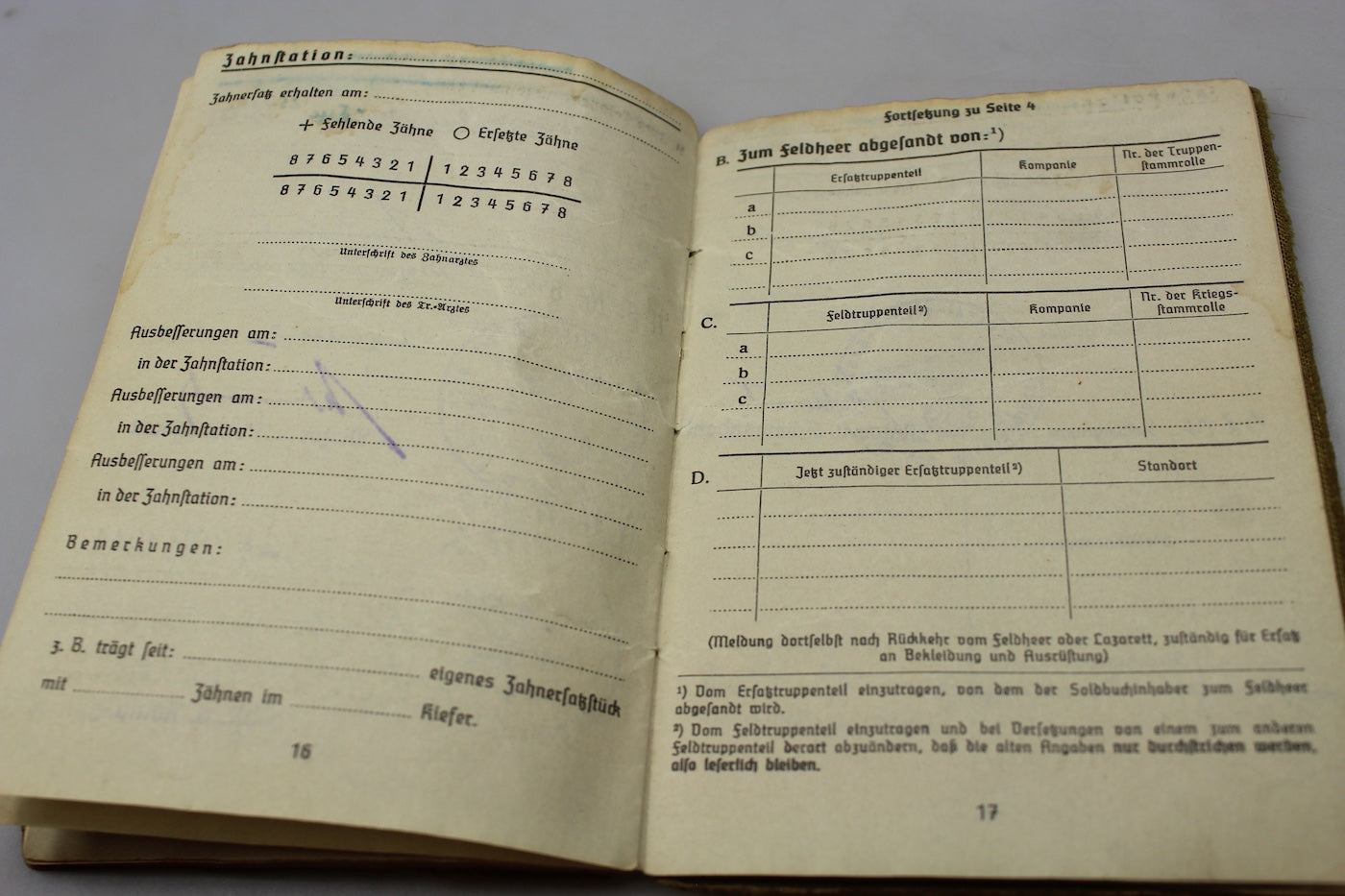 Soldbuch Heer WW2