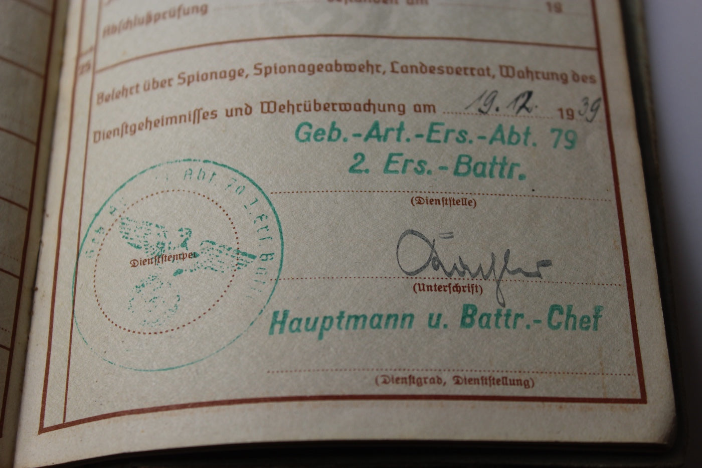 Wehrpass Gebirgsjager 1939-45, foto 9