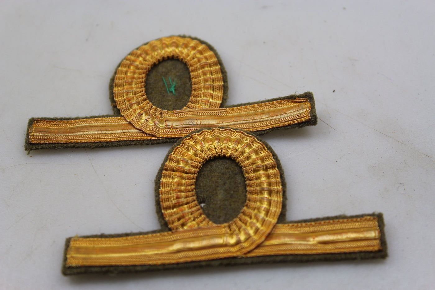 Coppia gradi M.34 Ufficiale REI WW 2