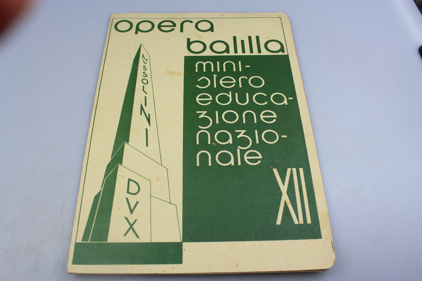 Pagella scolastica OB XII° E.F.