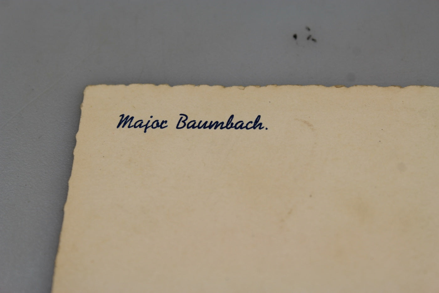 Major Baumbach - Cartolina postale serie Rittertrager WW2, foto 3