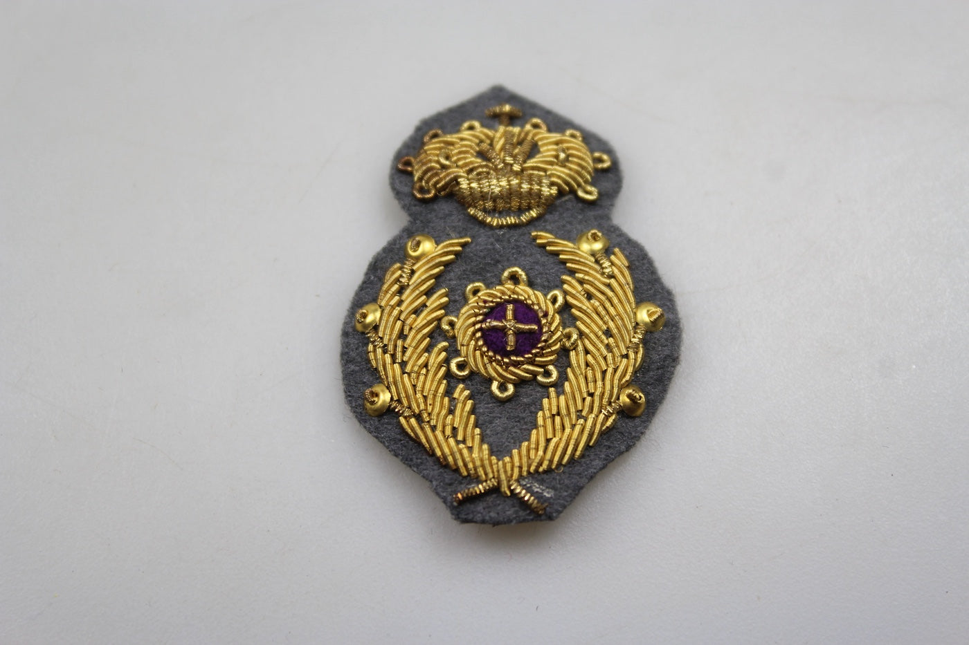 Fregio bustina Ufficiale Commissariato Militare REI WW2