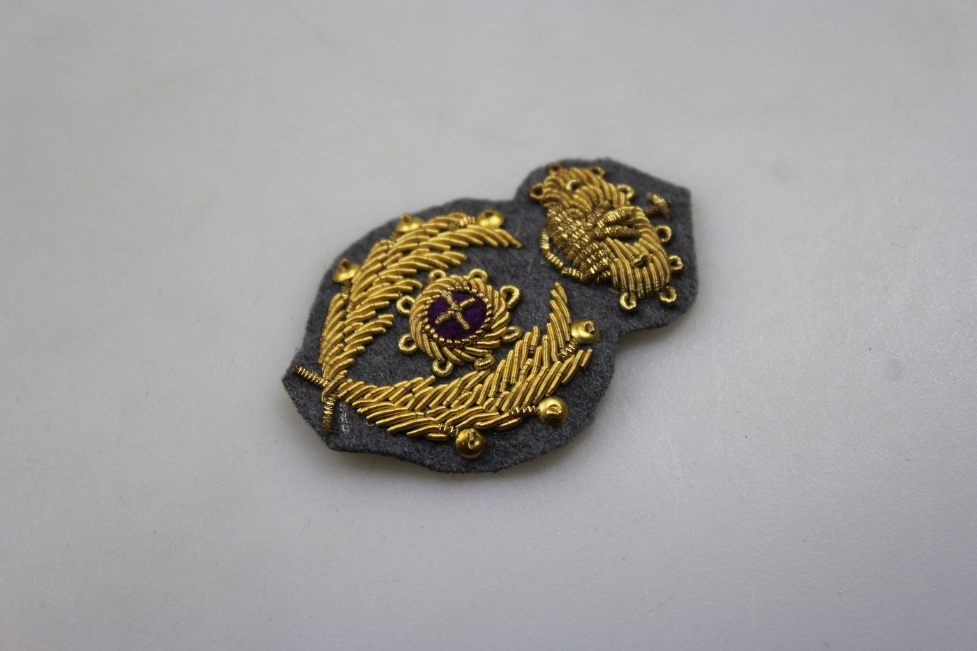 Fregio bustina Ufficiale Commissariato Militare REI WW2