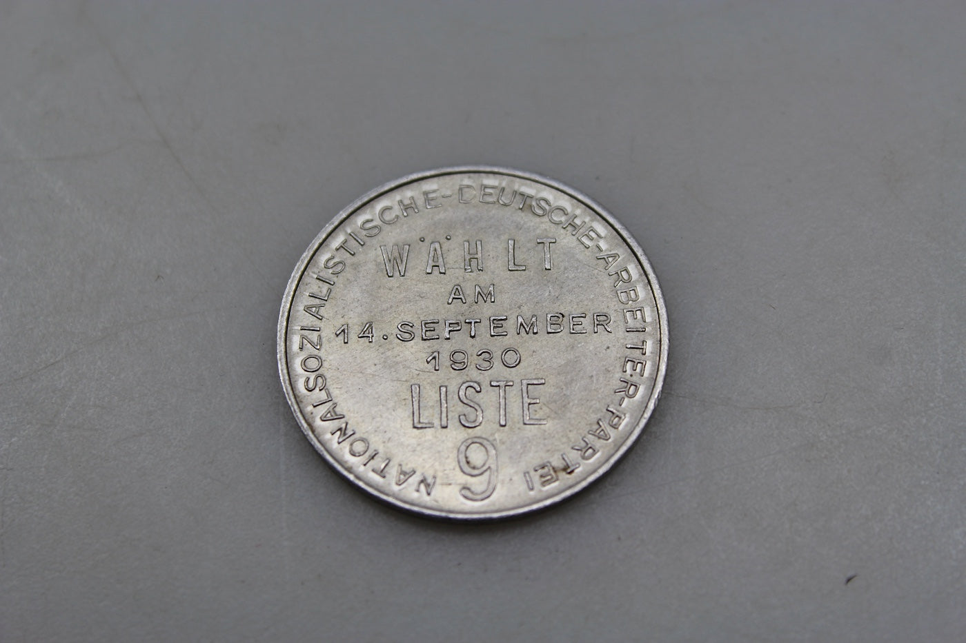 Gettone - Walth am 14.September 1930 - Liste 9