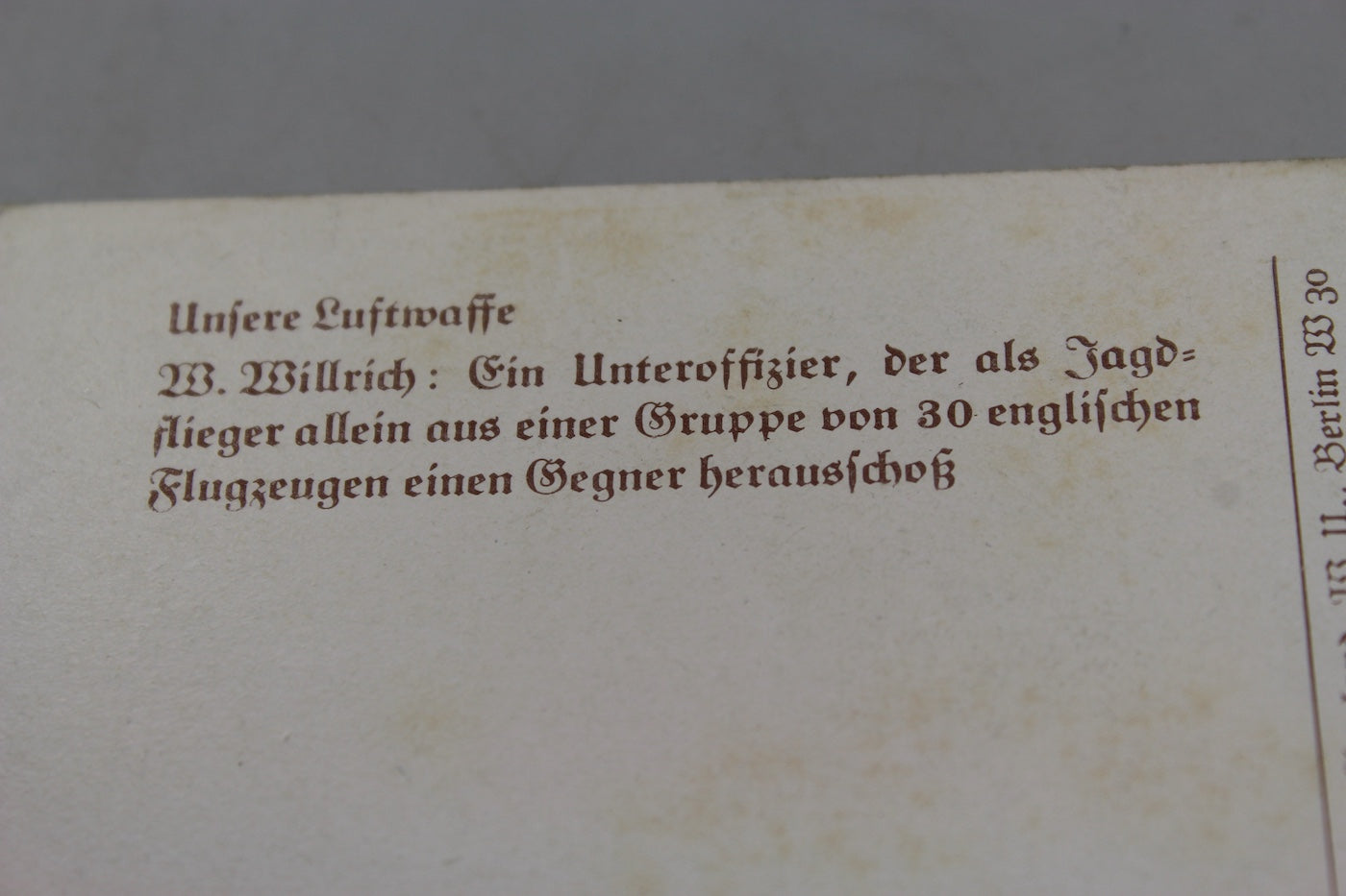 Cartolina postale Willrich "Unsere Luftwaffe"