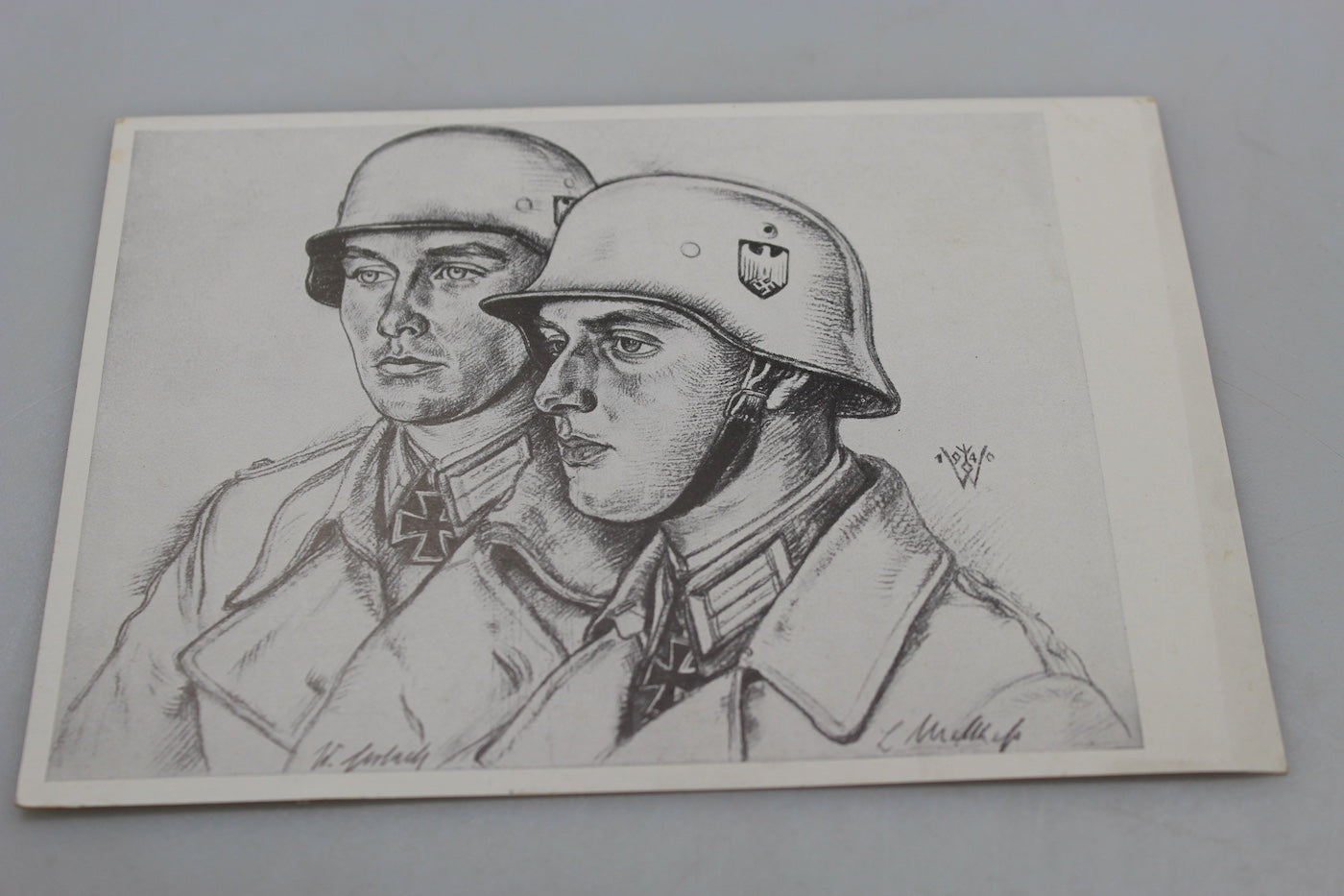 Cartolina postale Willrich -“Norvegen Kampfer”