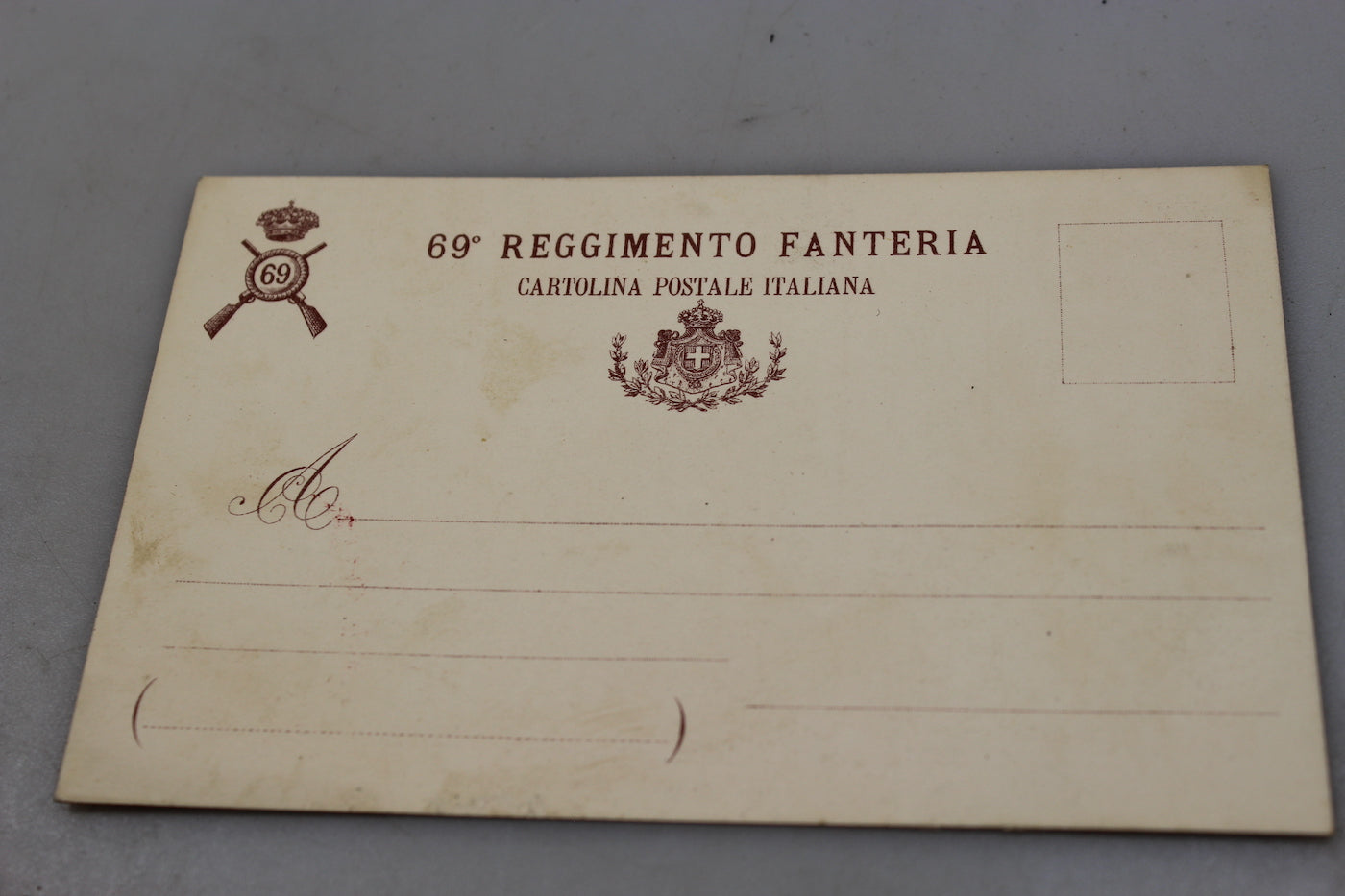 Cartolina postale 69^ Brigata Ancona