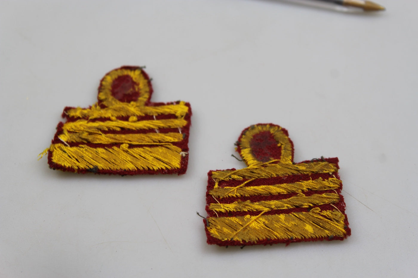 Coppia gradi ridotti Colonnello Comandante REI WW2