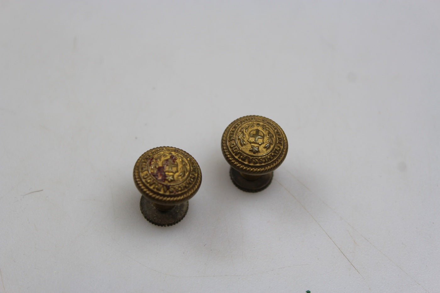 Coppia bottoni spalline Ufficiale Commissariato Militare REI WW2