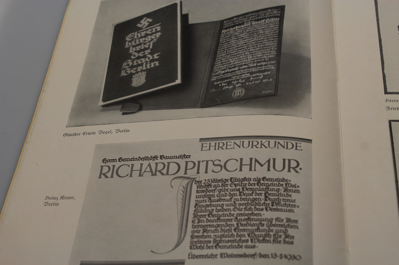 "Die Urkunde" catalogo anni 30'