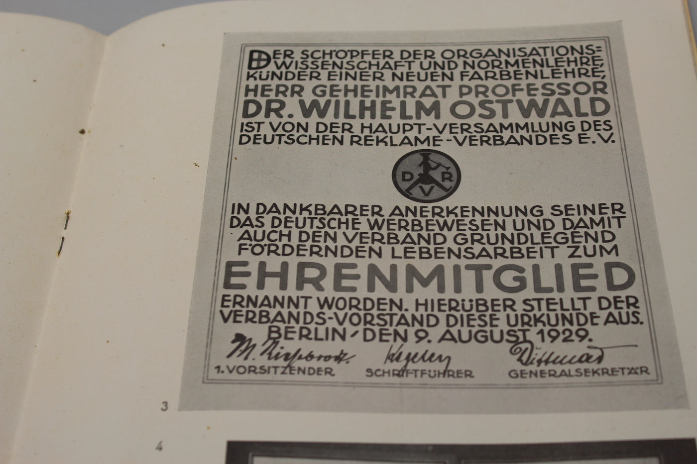 "Die Urkunde" catalogo anni 30'