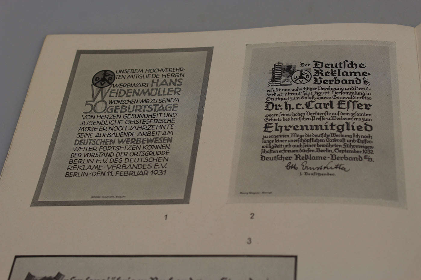"Die Urkunde" catalogo anni 30'