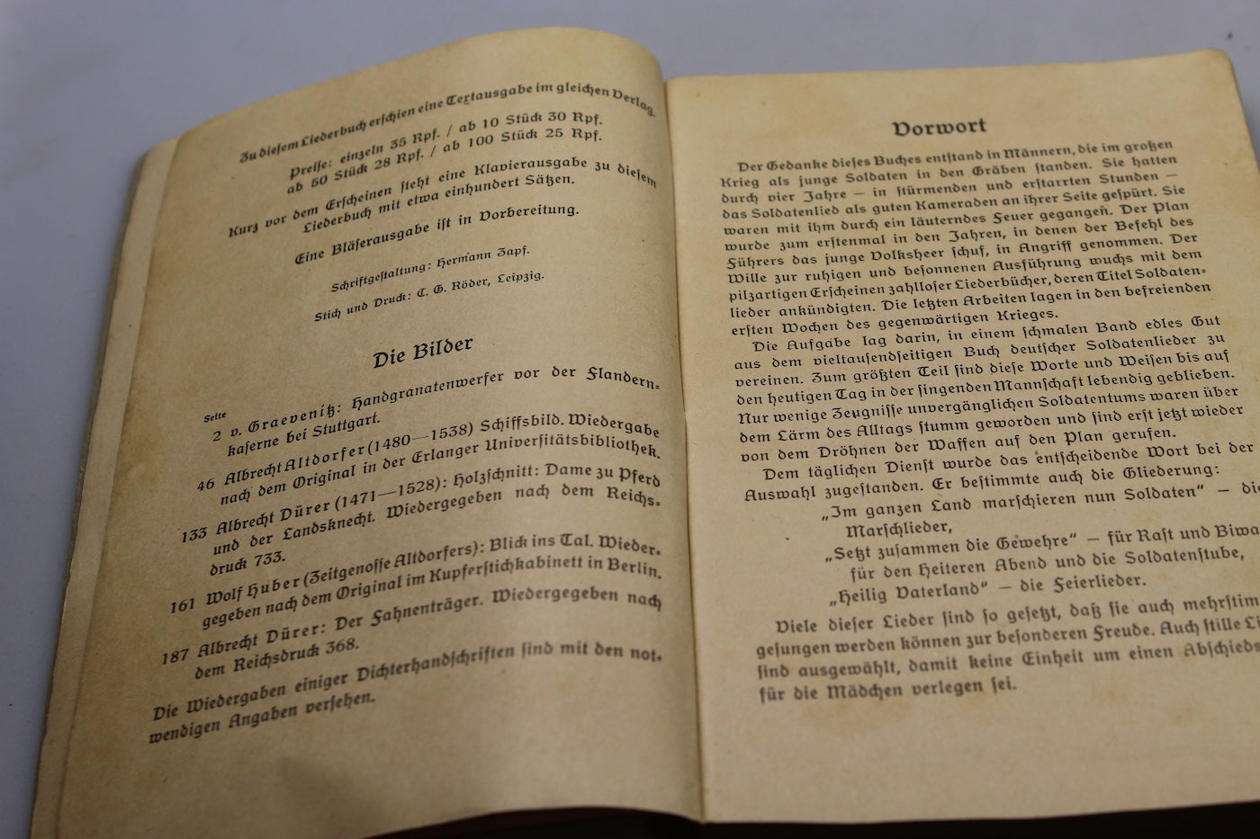 "Morgen marschieren Wir" - Liederbuch der deutschen Soldaten