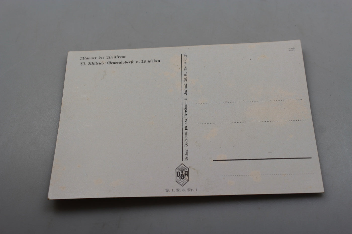 Cartolina postale Willrich "Manner der Westfront"