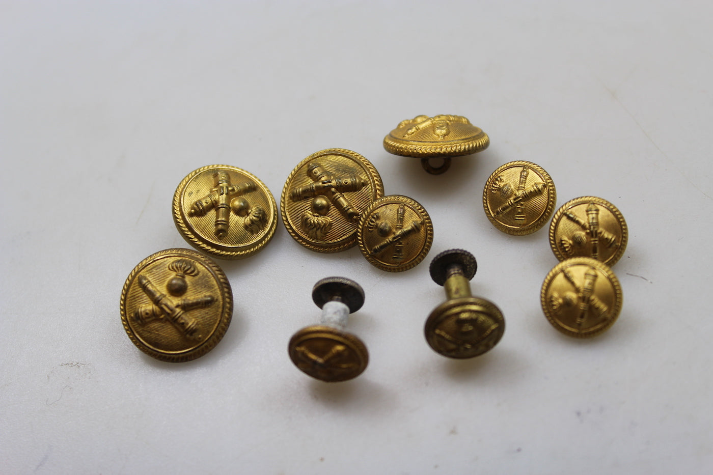 Set bottoni giacca M.34 Ufficiale REI WW 2