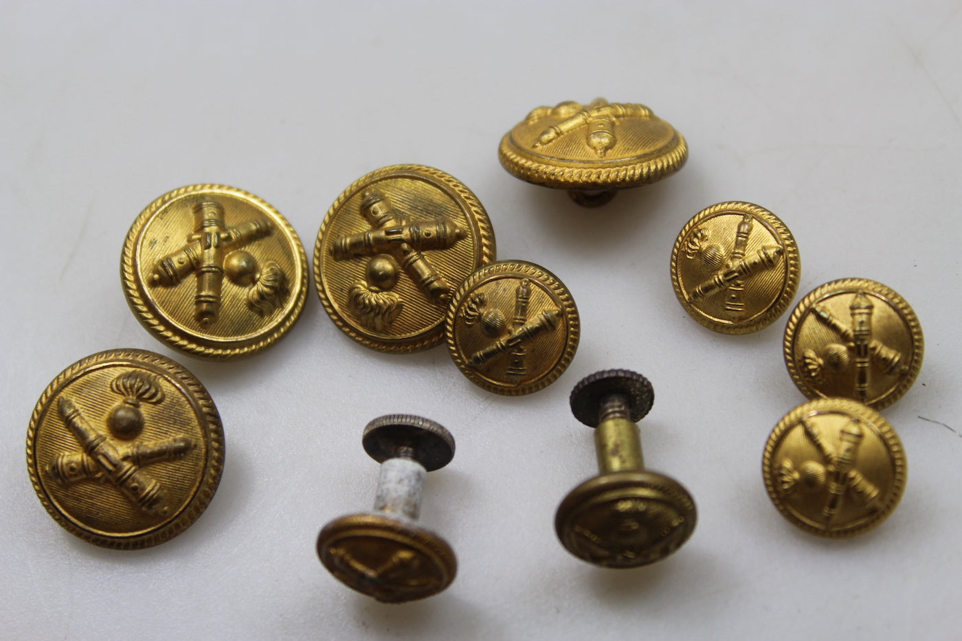 Set bottoni giacca M.34 Ufficiale REI WW 2