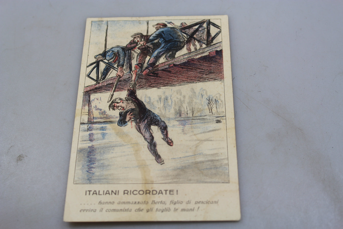 Cartolina postale PNF Giovanni Berta