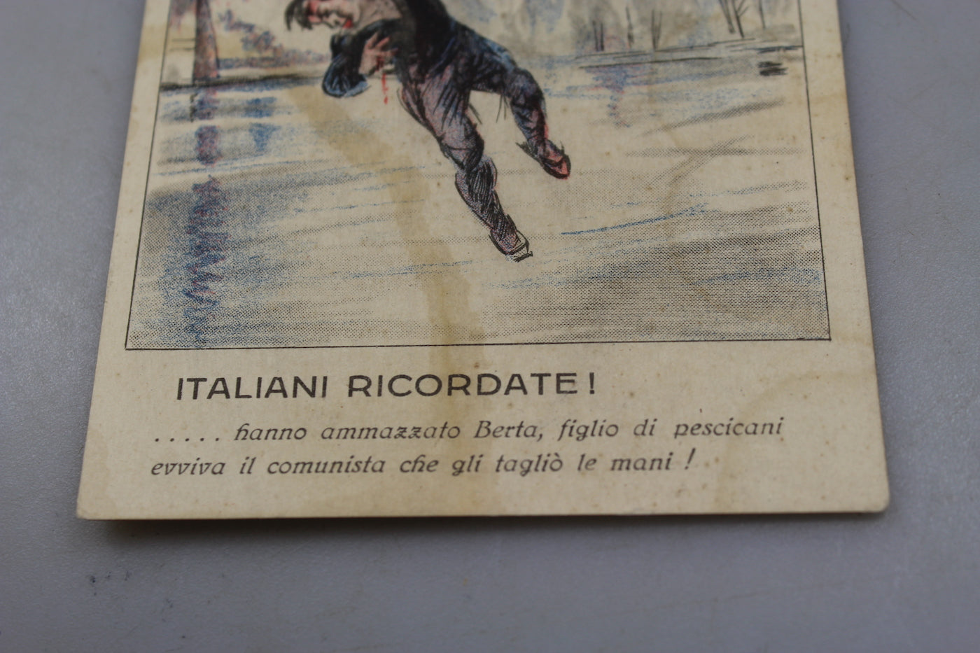 Cartolina postale PNF Giovanni Berta