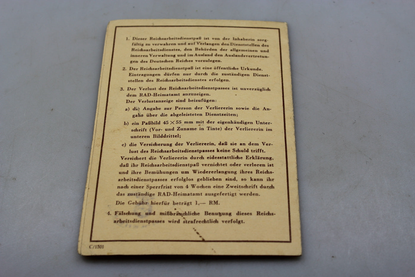 Documento RAD Femminile