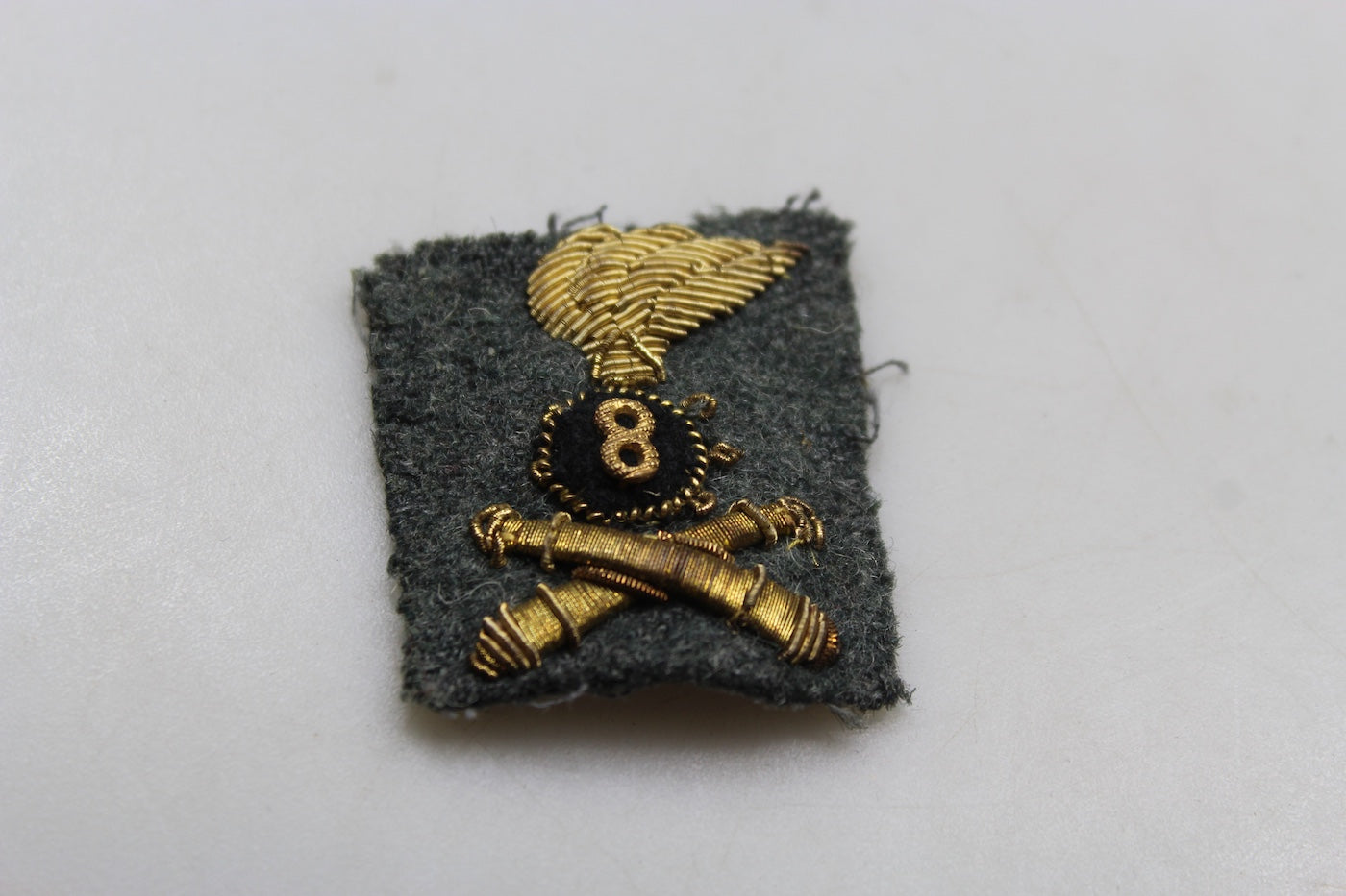 Fregio bustina Ufficiale Artiglieria REI WW2