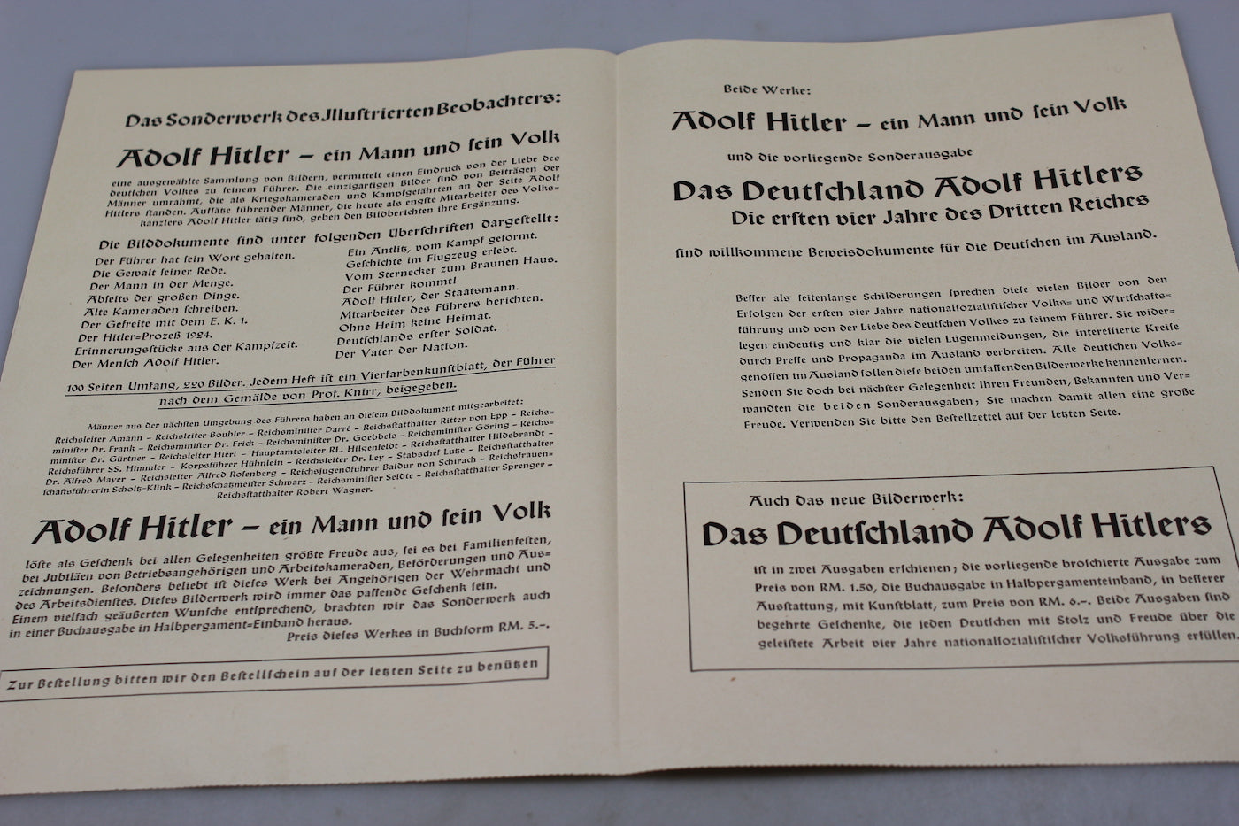 Brochure "Illustrierten Beobachter"
