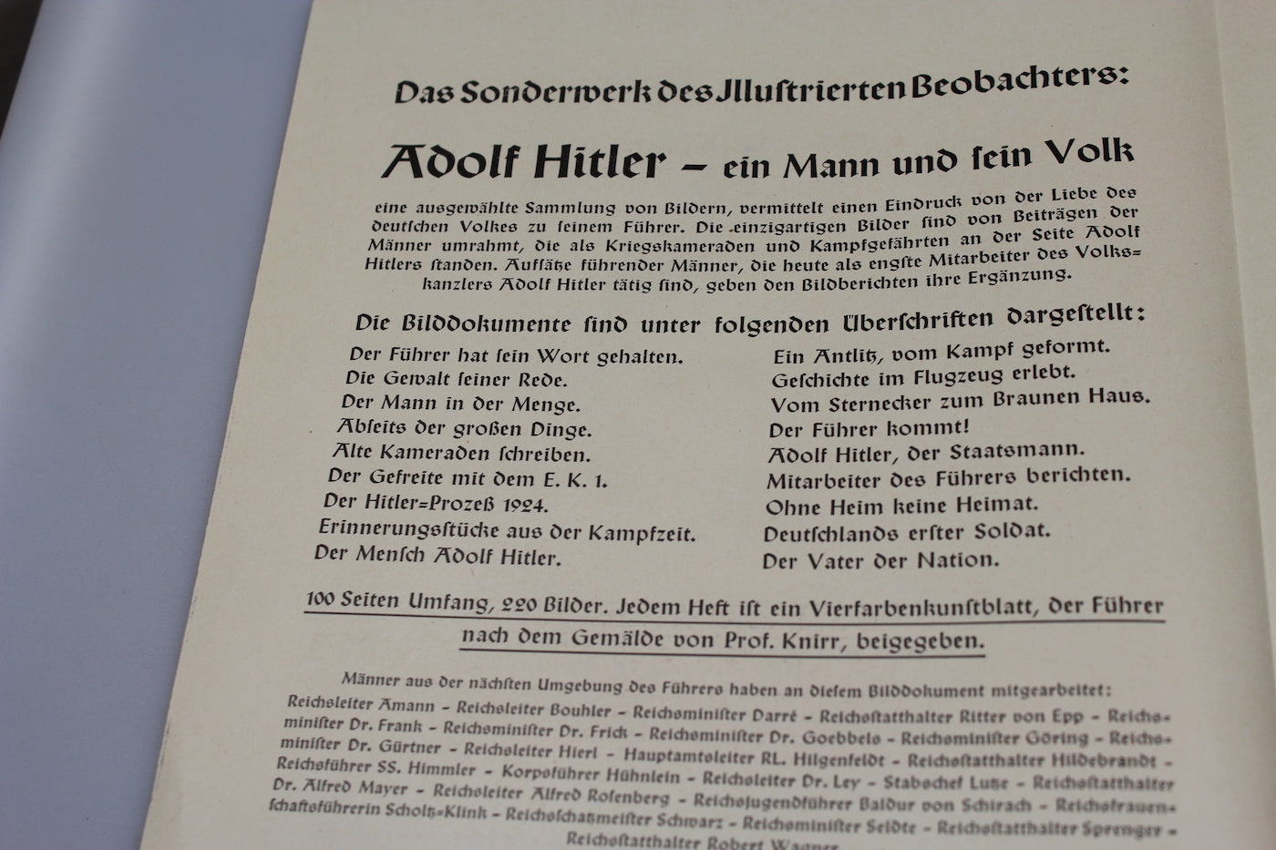 Brochure "Illustrierten Beobachter"