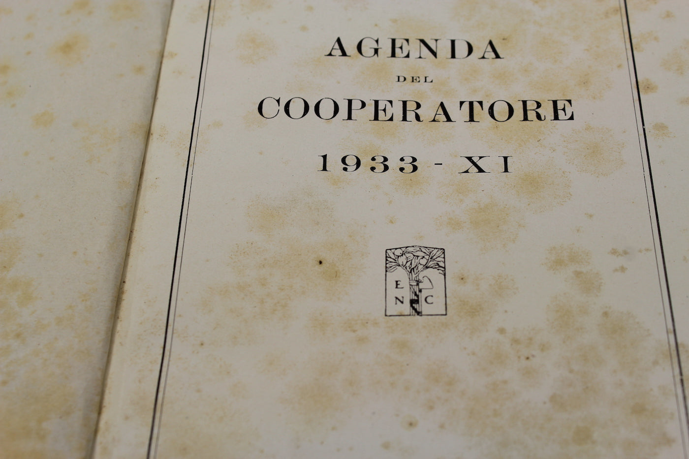 Agenda del Cooperatore PNF - 1933