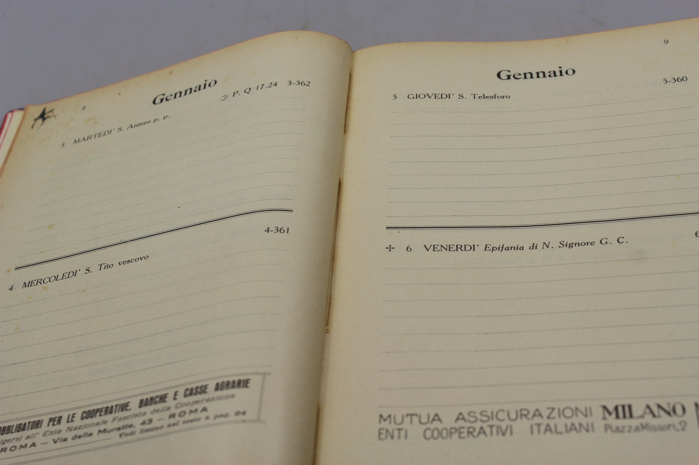 Agenda del Cooperatore PNF - 1933