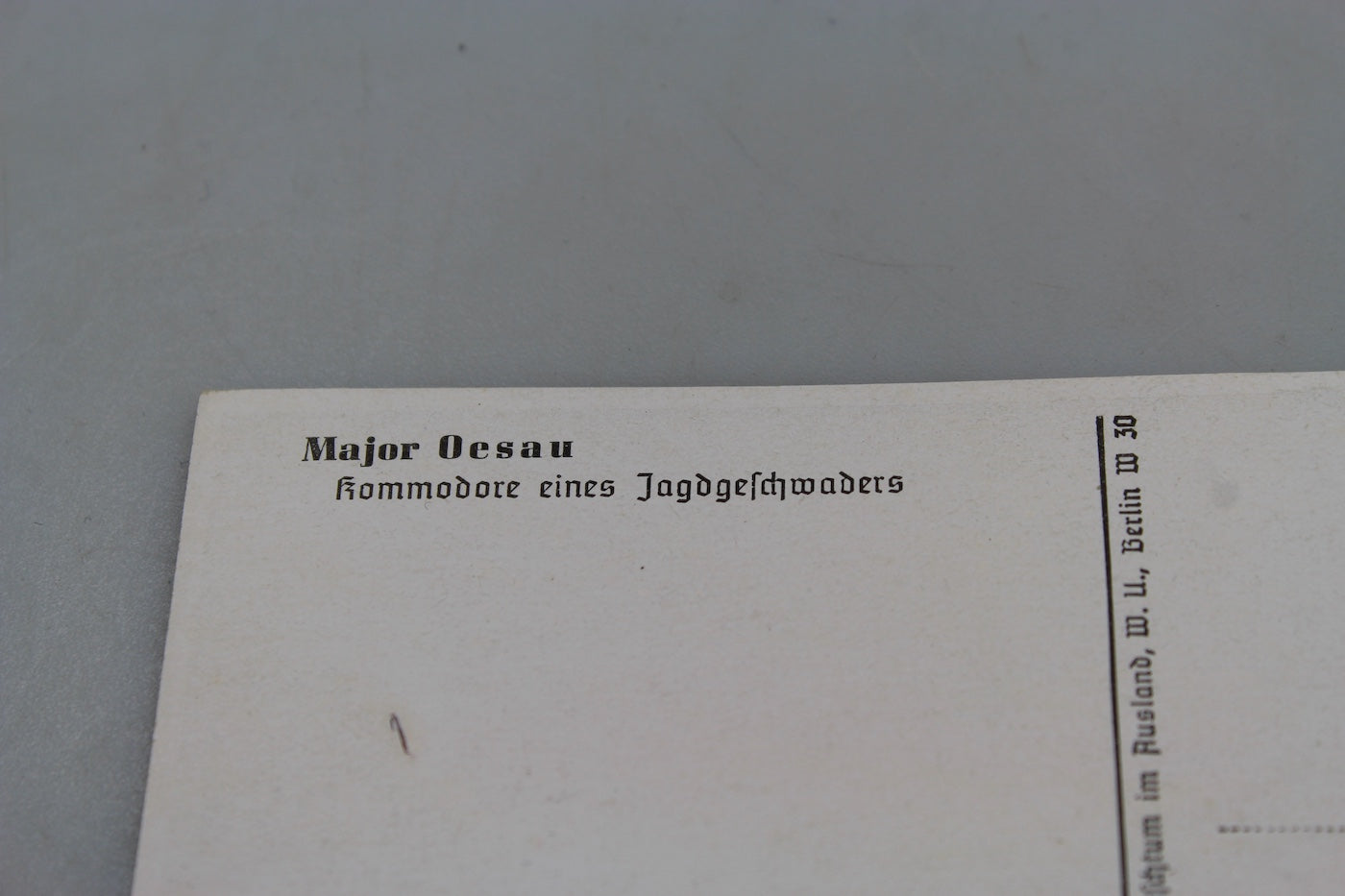 Cartolina postale Willrich -“Major Useau”