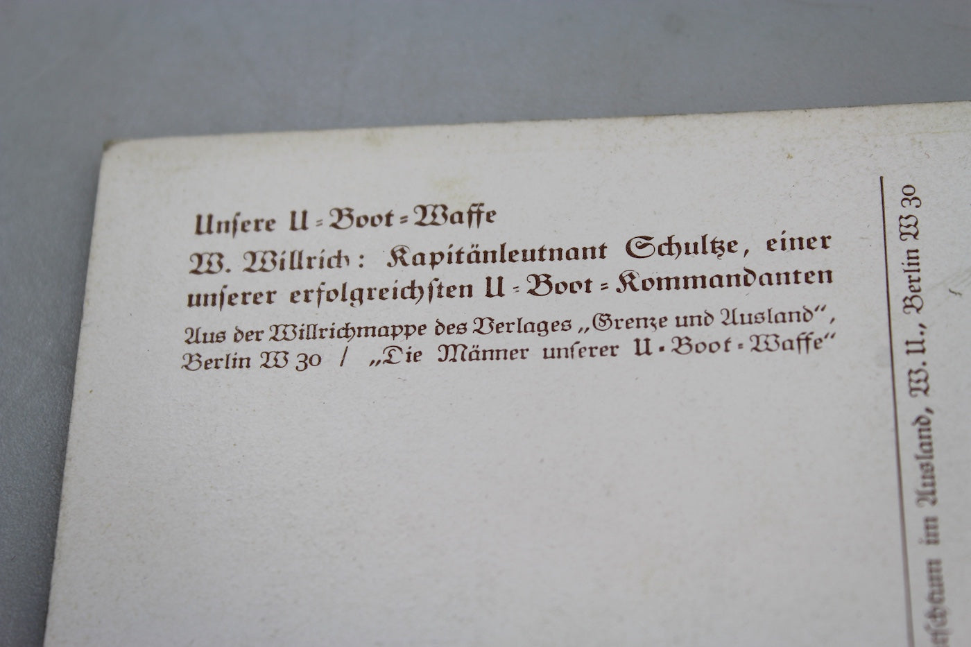 Cartolina postale Willrich -“Unsere U-Boot=Waffe” WW2