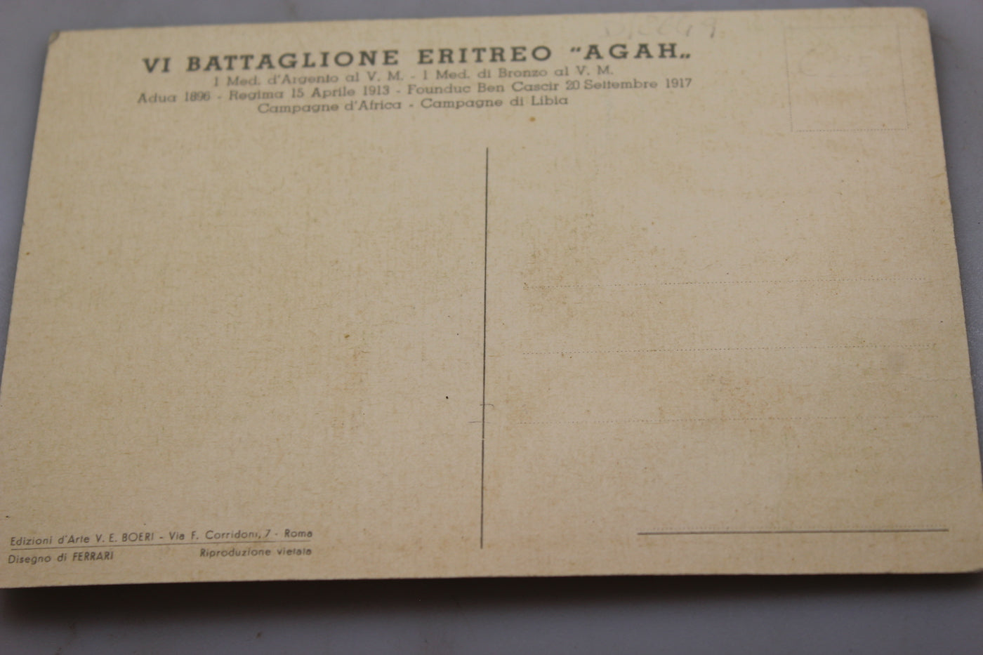 Cartolina postale Coloniale