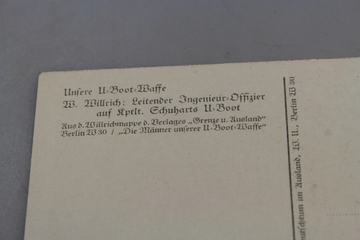 Cartolina postale Willrich -“Unsere U-Boot=Waffe” WW2
