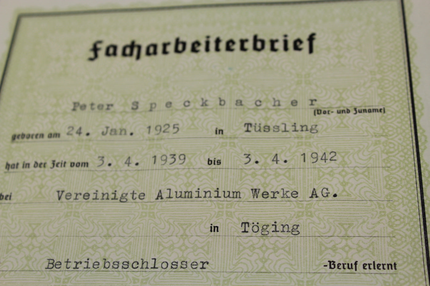 "Fur Leistungen im Deutsche Jungvolk" Be-Vo
