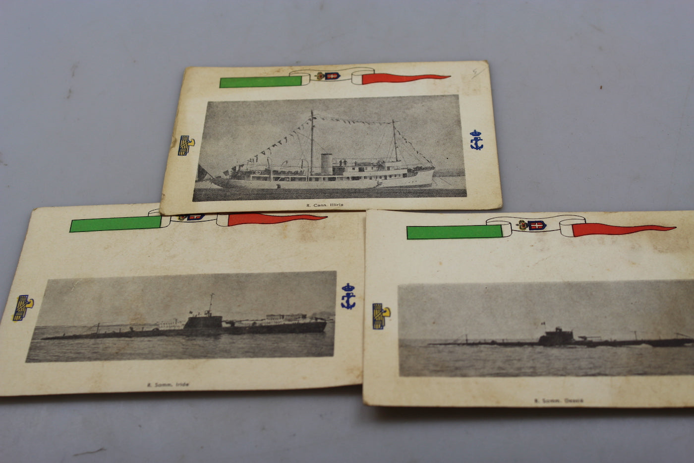 # 3 cartoline postali Regia Marina