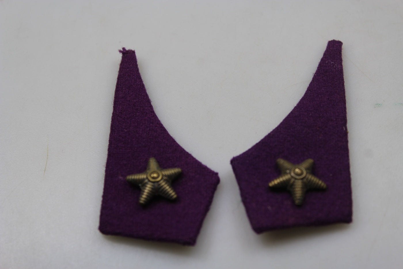 Coppia mostrine Ufficiale del Commissariato Militare REI WW2