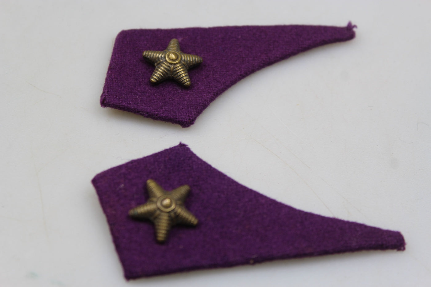 Coppia mostrine Ufficiale del Commissariato Militare REI WW2