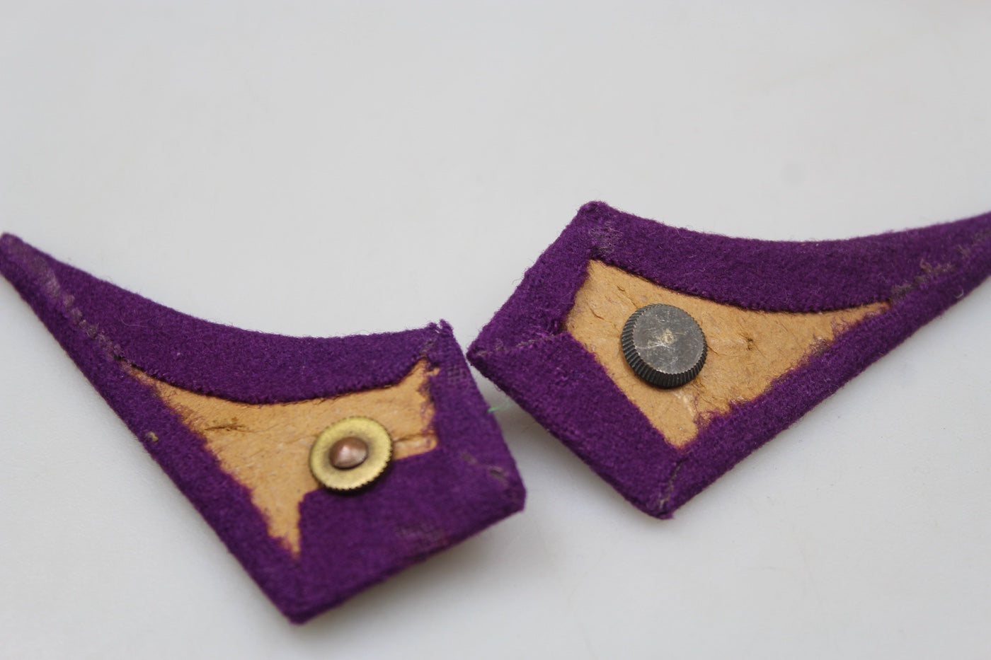 Coppia mostrine Ufficiale del Commissariato Militare REI WW2