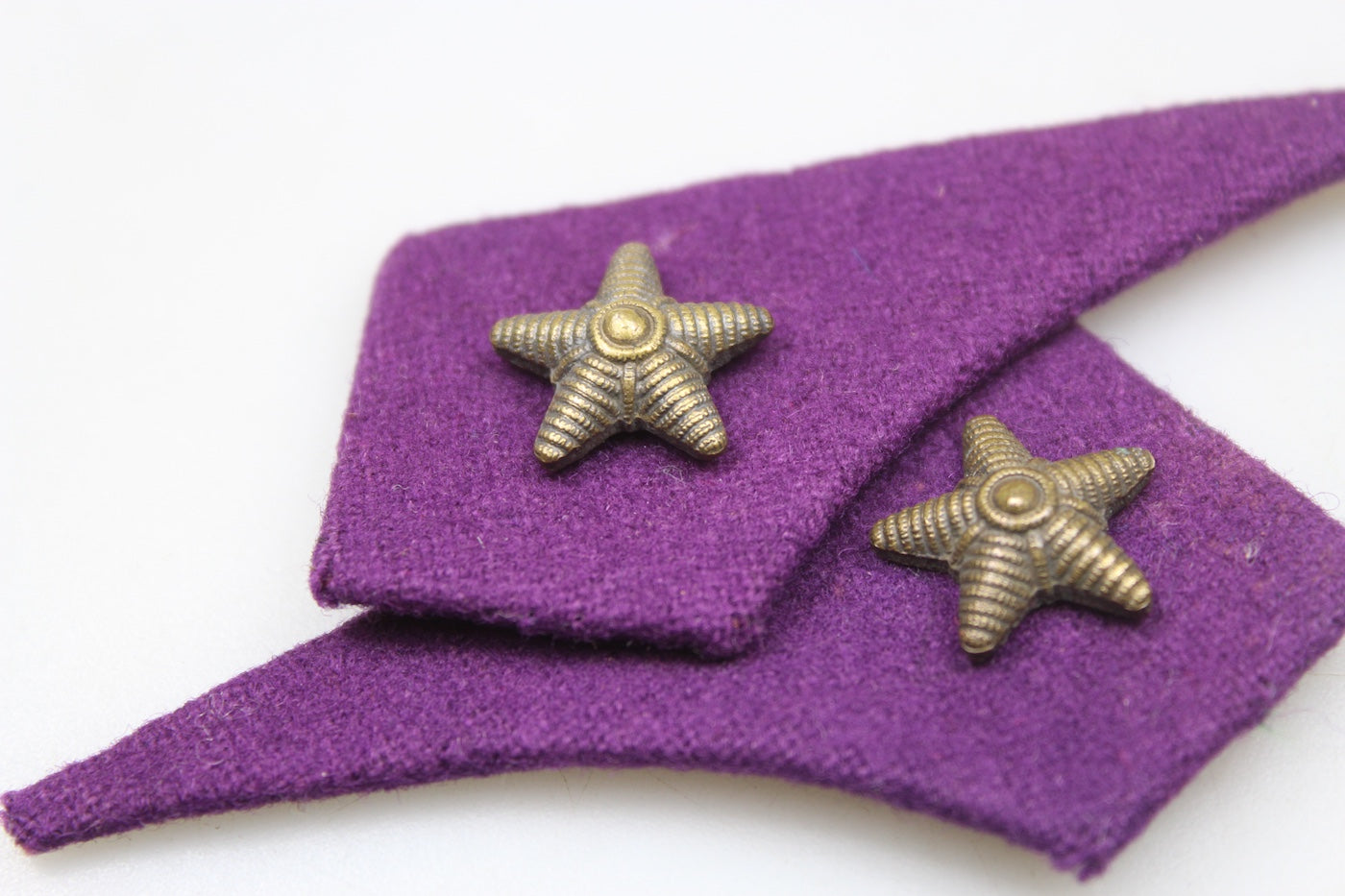 Coppia mostrine Ufficiale del Commissariato Militare REI WW2