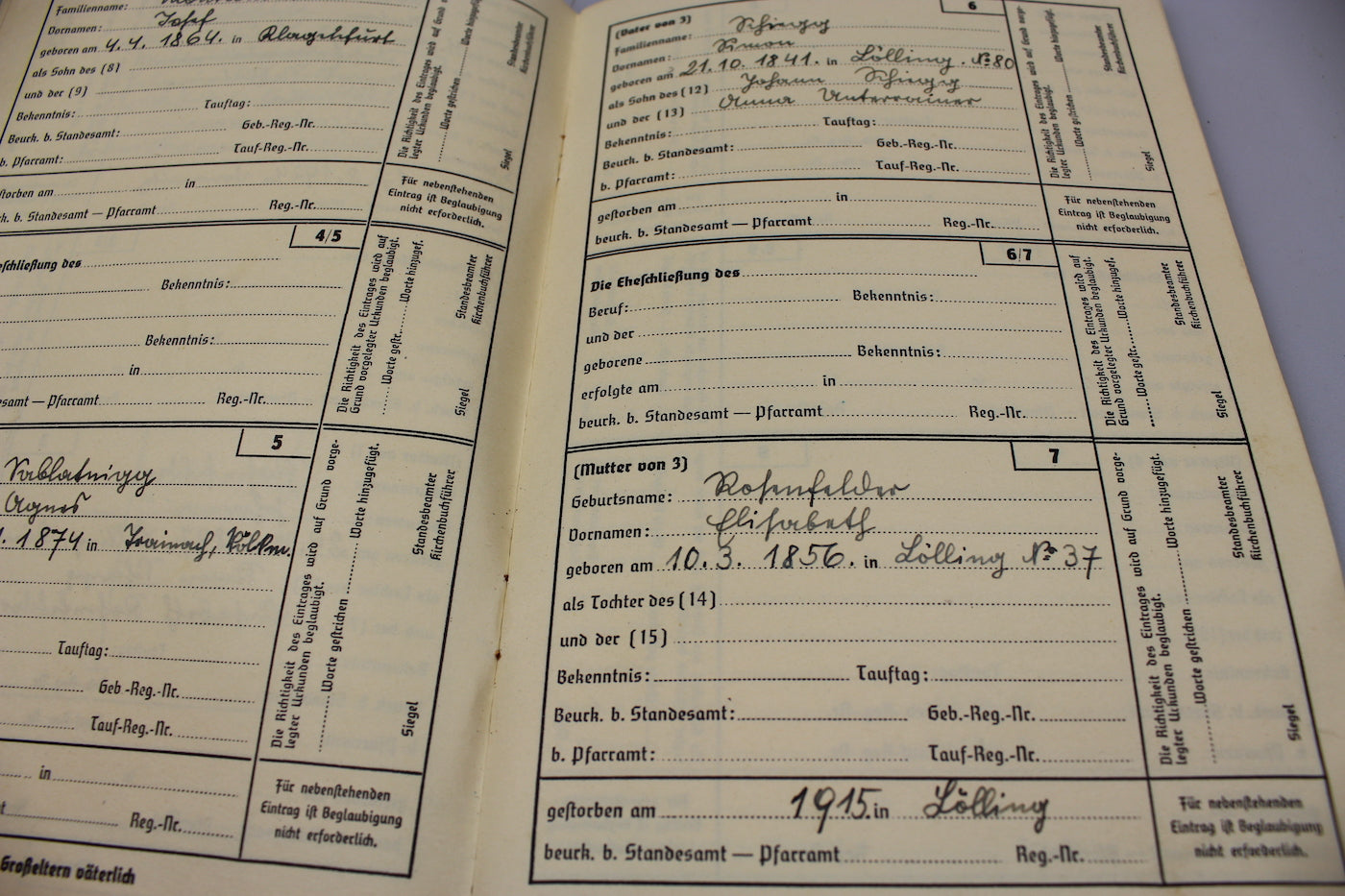 Ahnenpass, libretto personale delle origini - III° Reich