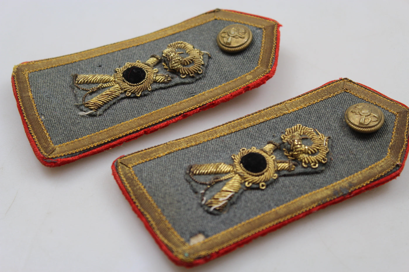 Coppia spalline M.34 Ufficiale Superiore REI WW2