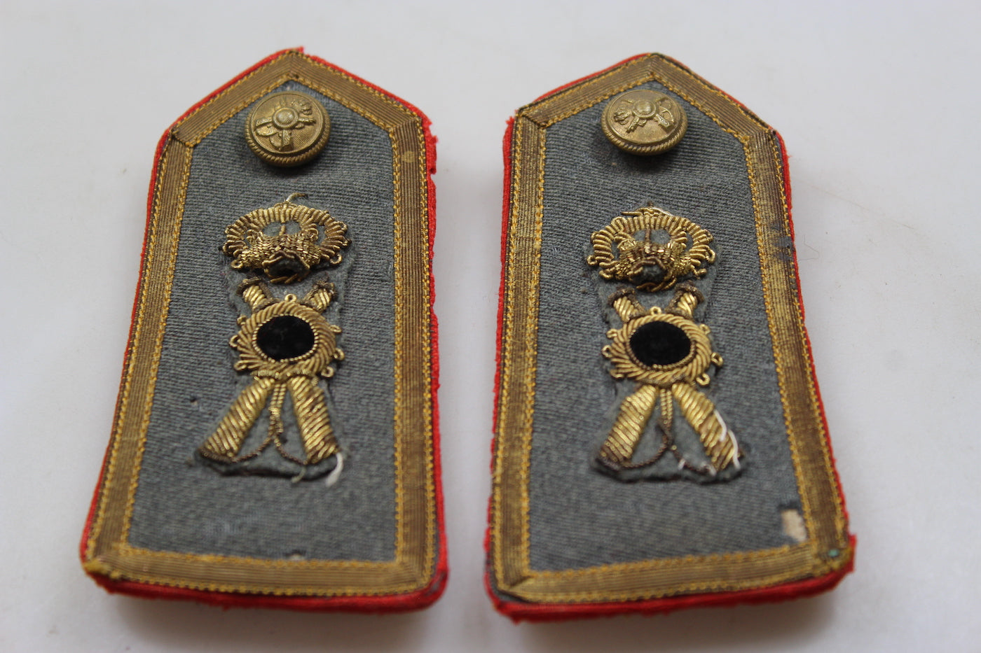 Coppia spalline M.34 Ufficiale Superiore REI WW2