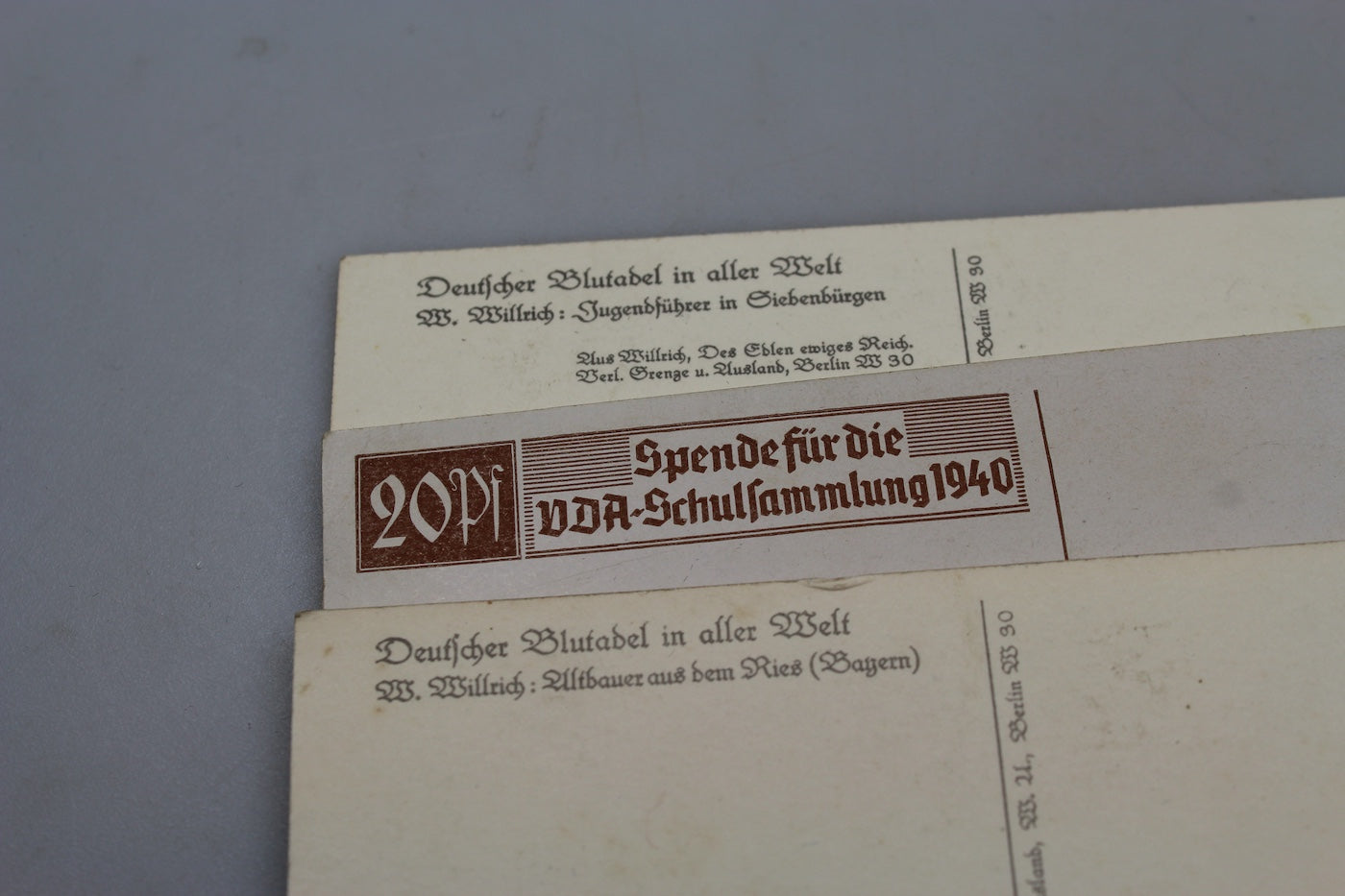 #3 cartoline W.Willrich Serie "Blutabel in der Welt"