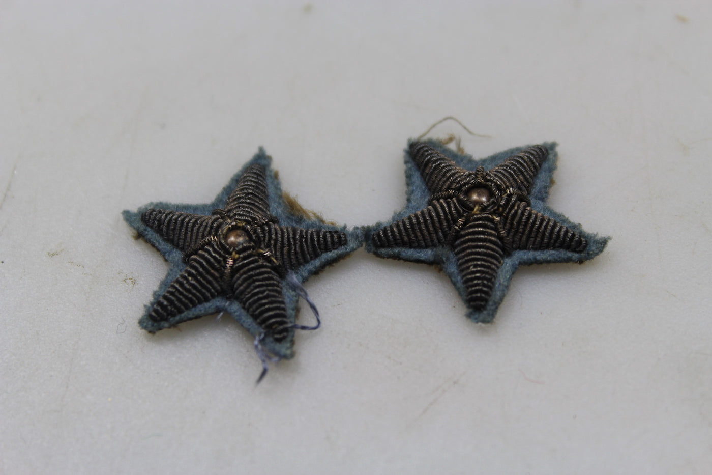 Coppia stellette da bavero Ufficiale RA WW2