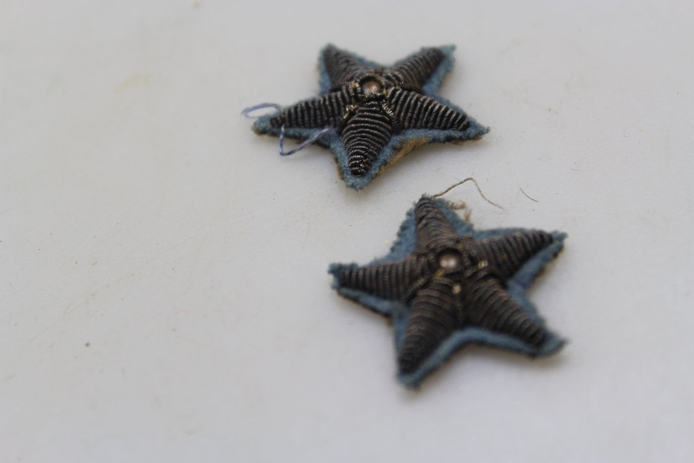 Coppia stellette da bavero Ufficiale RA WW2